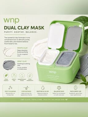 💚 WNP Dual Cleansing Clay Mask 💚